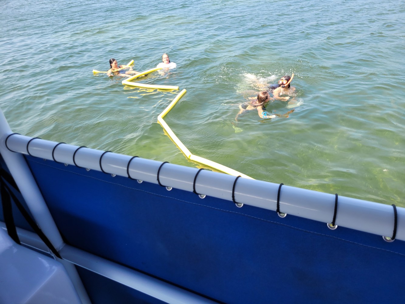 a person snorkeling in Biscayne National Park